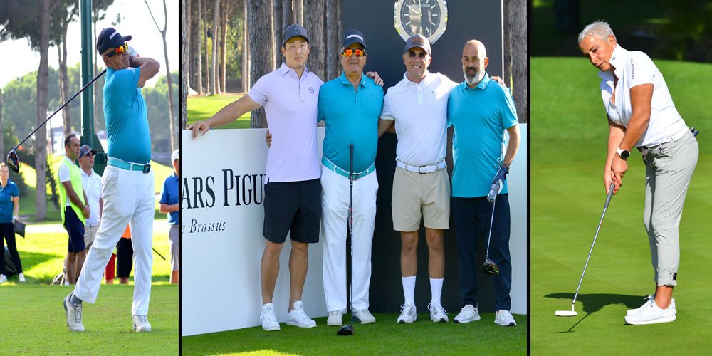 Golf tutkunları sahada...