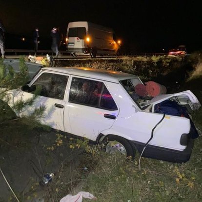 Sinop'ta evli çifti trafik kazası ayırdı