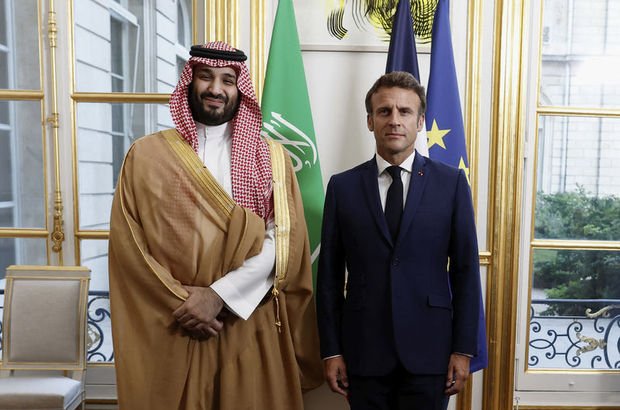 Suudi Veliaht Prensi bin Selman Macron ile görüştü 