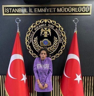 İstanbul Taksim’de 6 kişinin öldüğü terör saldırısını gerçekleştiren Suriye uyruklu terörist Ahlam Albashır