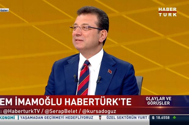 İBB Başkanı İmamoğlu'ndan Habertürk'e açıklamalar