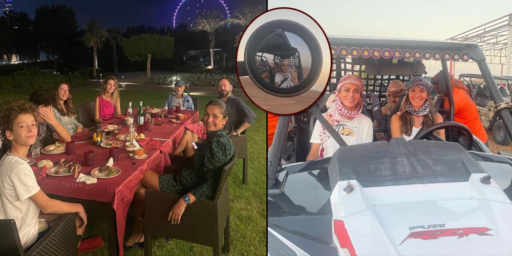 Dostlarıyla Dubai'de...