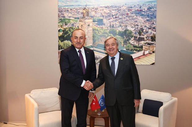 Bakan Çavuşoğlu Guterres ile görüştü 