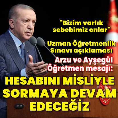 Son dakika: Cumhurbaşkanı Erdoğan, Öğretmenler Günü'ne ithafen açıklamalarda bulundu!