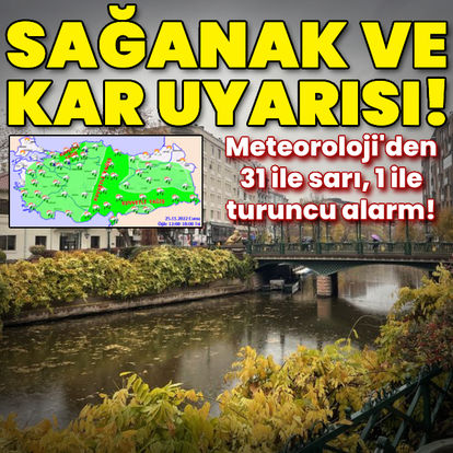 Son dakika: Meteoroloji'den Türkiye'ye uyarı! Sağanak ve kar yağışı var