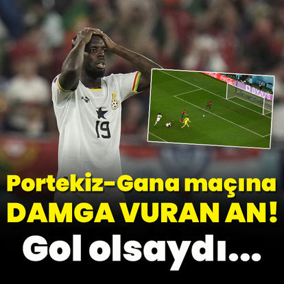 Portekiz-Gana maçına damga vuran an!