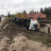 Yolcu otobüsü kaza yaptı! 33 yaralı