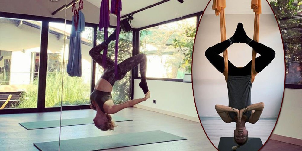 Yogayla huzur buldu...