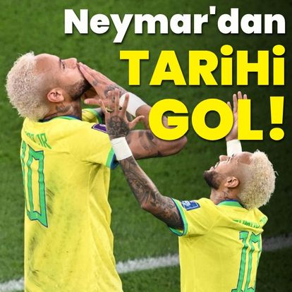 Neymar'dan tarihi gol!
