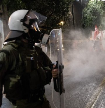 Yunanistan’da olaylı protesto!