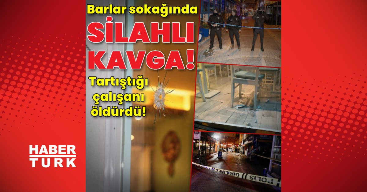 Eskişehir’de barlar sokağında silahlı kavga: 1 ölü, 1 yaralı