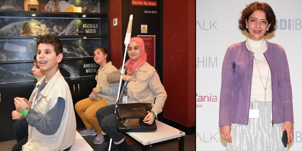 110. yılda görme engelli gençlere hediye...