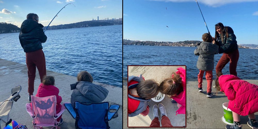 Boğaz'da balık tuttular!