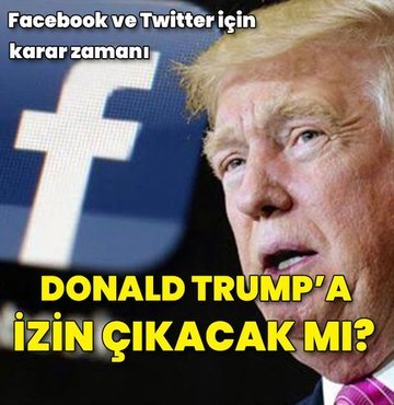 Geçtiğimiz seçim döneminde Facebook ve Twitter tarafından süresiz olarak engellenen Donald Trump