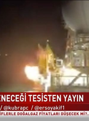 İlk kez Habertürk TV ekranlarına yansıdı: İşte Kanuni gemisinde yanan yerli doğalgazın görüntüsü - Güncel Haberler