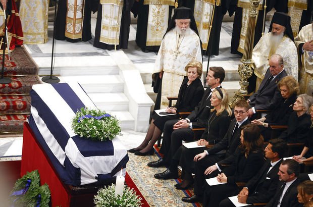 Yunanistan'ın son kralına cenaze töreni 