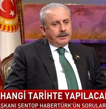 TBMM Başkanı Mustafa Şentop, Habertürk TV