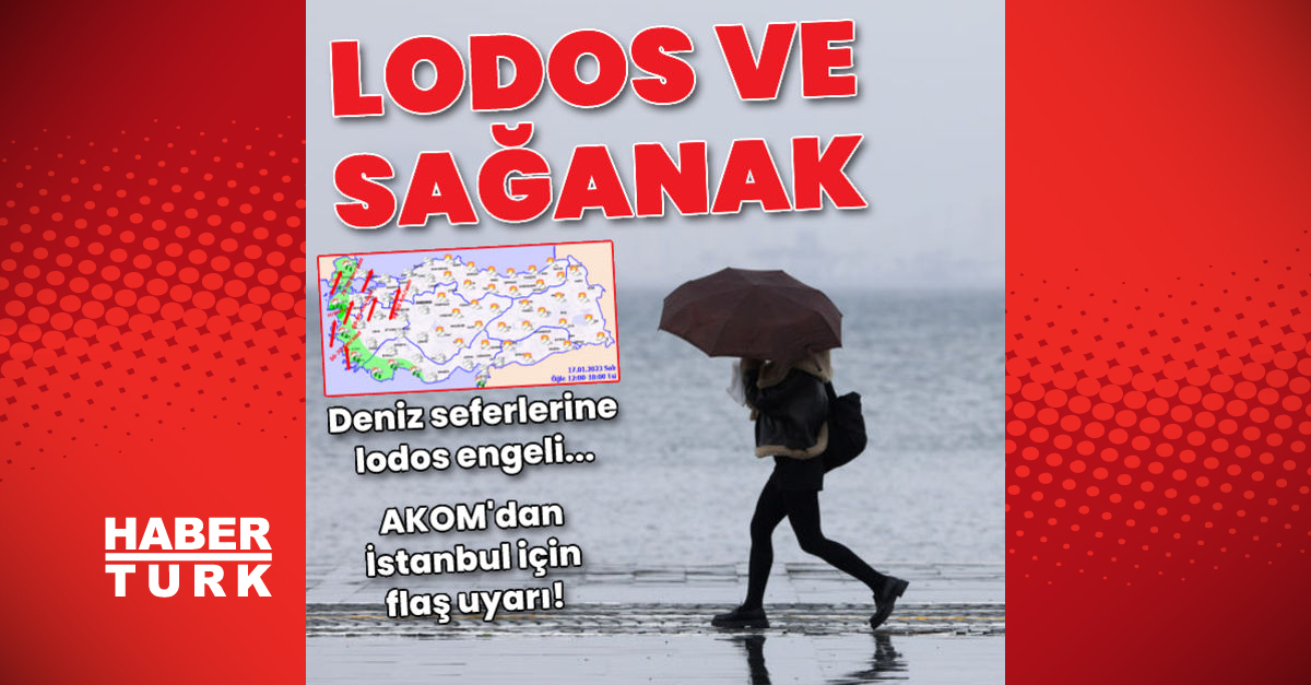 Meteoroloji’den lodos ve sağanak yağış uyarısı