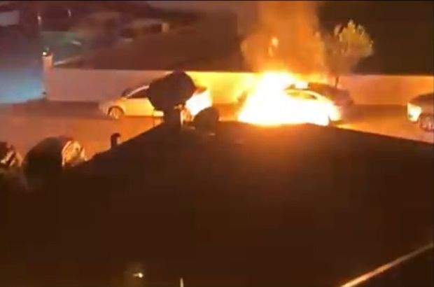 Ülkü Ocakları Anamur İlçe Başkanı Satar'ın otomobili yandı!