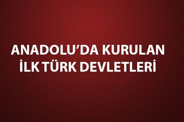 Anadolu'da Kurulan ilk Türk Devletleri