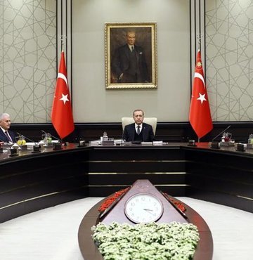 Cumhurbaşkanı Recep Tayyip Erdoğan başkanlığındaki Milli Güvenlik Kurulu (MGK) toplantısı sona erdi. Cumhurbaşkanlığı Külliyesi