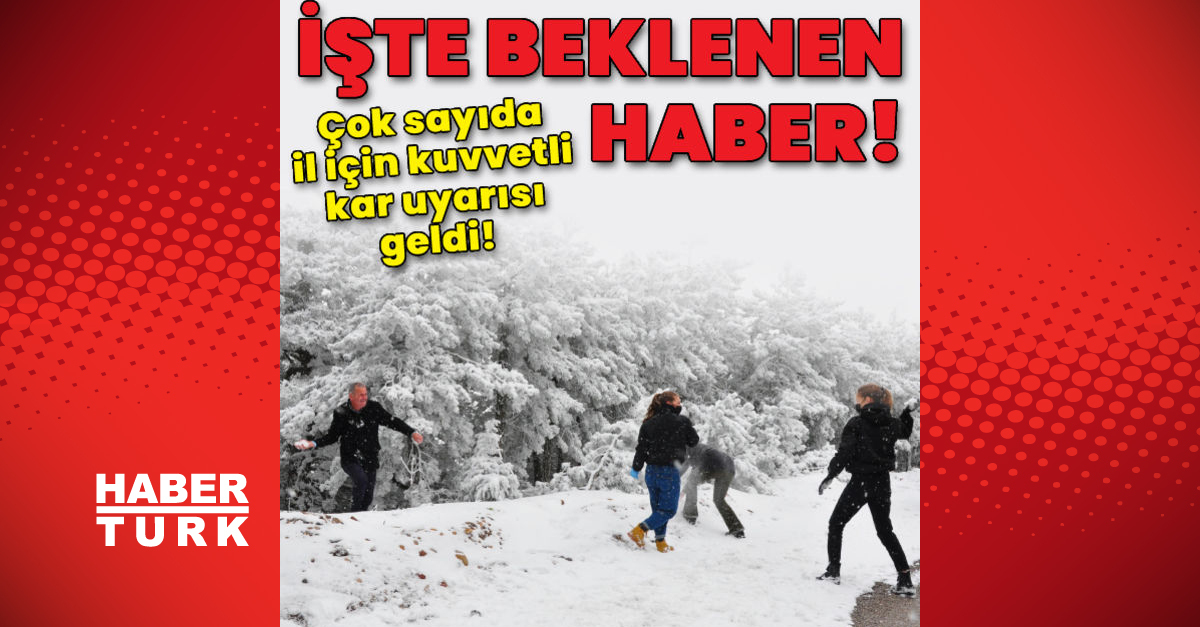 Çok sayıda il için kuvvetli kar uyarısı geldi!