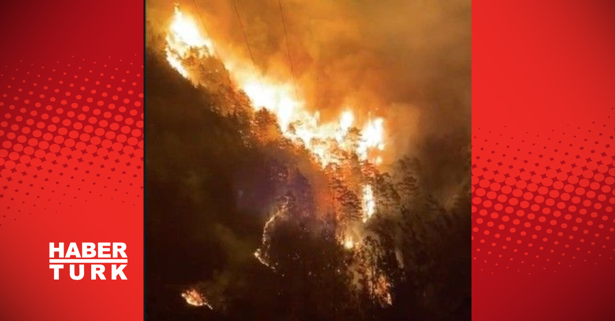 Alanya’da şiddetli rüzgar sebebiyle yayılan yangın kısmen kontrol altına alındı