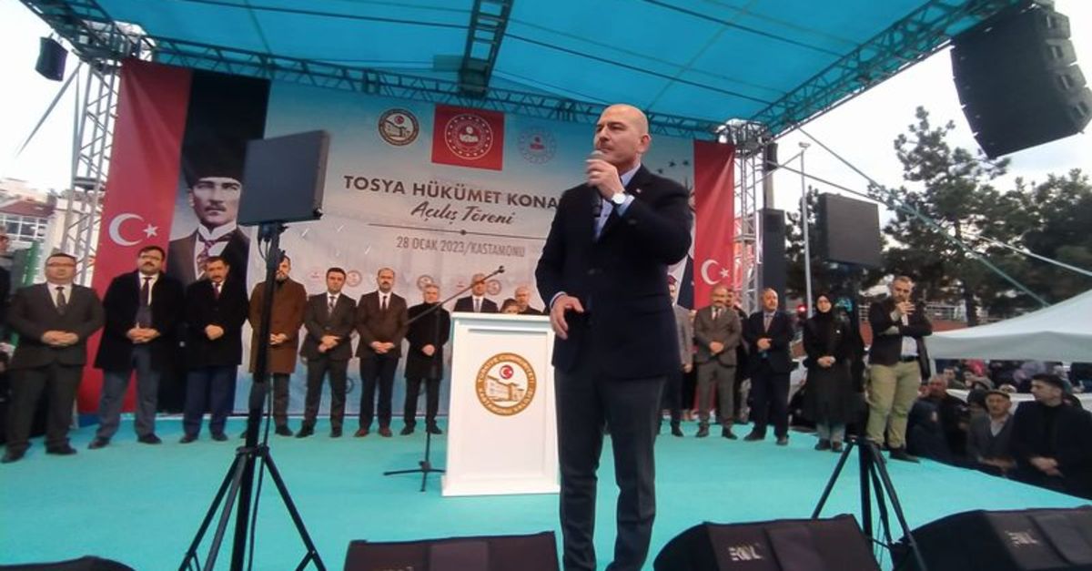 İçişleri Bakanı Süleyman Soylu, Kastamonu’dan ABD’ye Kızılelma ile seslendi