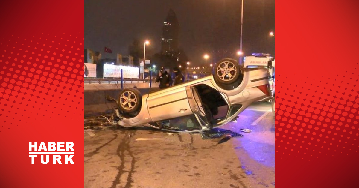 Kadıköy’de devrilen otomobildeki 3 kişi yaralandı