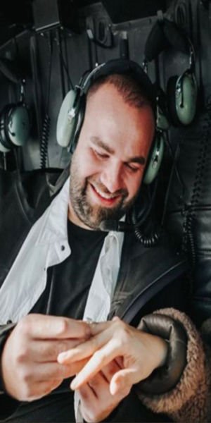 Gökyüzünde evlilik teklifi!