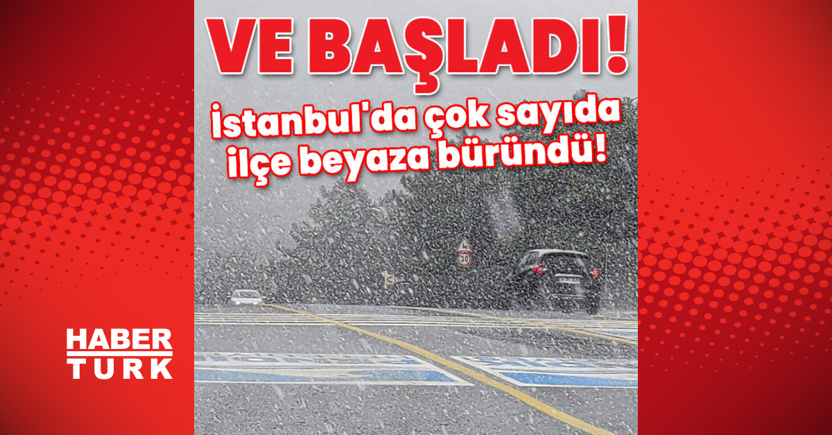 İstanbul’da beklenen kar yağışı başladı! İstanbul’da hava durumu