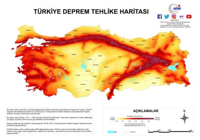 TÜRKİYE DEPREM RİSK HARİTASI | Doğu Anadolu fay hattı nereden, hangi illerden geçiyor? Türkiye'deki fay hatları nelerdir, fay hatları hangi şehirlerden geçiyor?