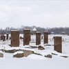 Tarihi yapılar karla kaplandı
