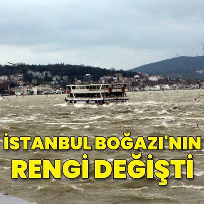 İstanbul Boğazı'nın rengi değişti