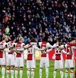 Hollanda'daki maçlarda Türkiye için saygı duruşu