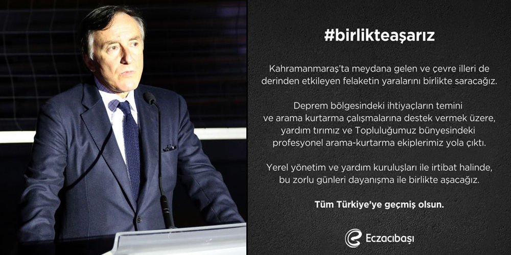 Eczacıbaşı'ndan depremzedelere yardım!