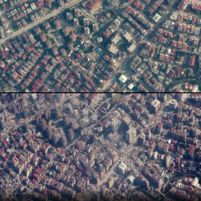 SON DAKİKA | ABD'li uydu şirketi Maxar paylaştı: Türkiye'yi sarsan depremlerin yarattığı yıkım uydudan görüntülendi - Güncel haberler