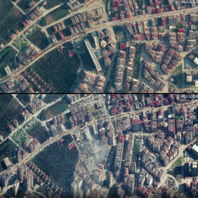 SON DAKİKA | ABD'li uydu şirketi Maxar paylaştı: Türkiye'yi sarsan depremlerin yarattığı yıkım uydudan görüntülendi - Güncel haberler