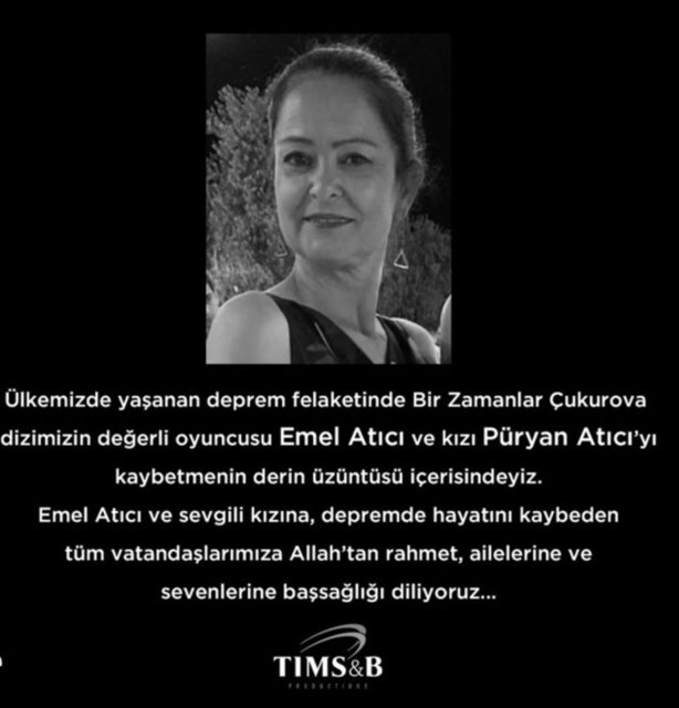 Emel Atıcı Kimdir Ve Kaç Yaşındaydı? Oyuncu Emel Atıcı Depremde Vefat Etti!