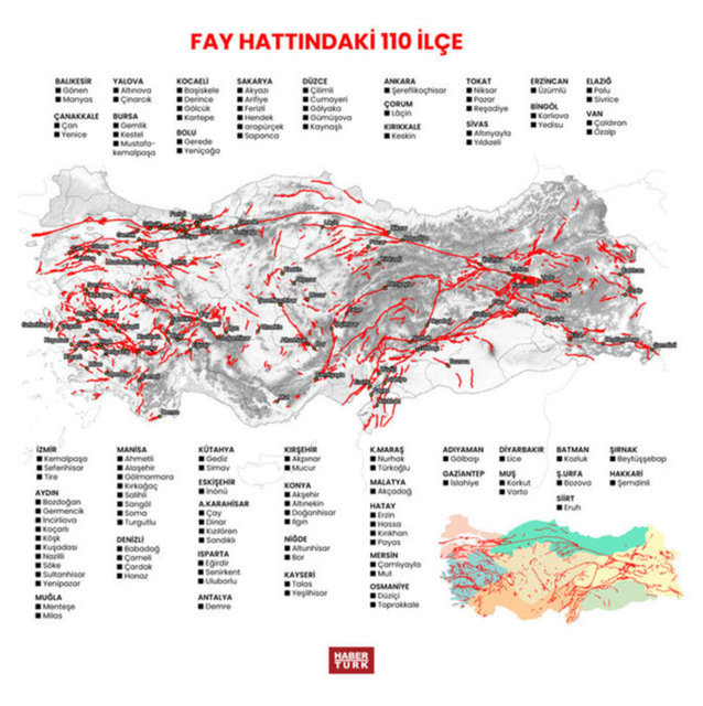 FAY HATTINDAKİ İLLER VE İLÇELER | Doğu Anadolu fay hattı hangi ilçelerden geçiyor? Uzman isimden önemli açıklama: 45 il ve 110 ilçe fay hattı üzerinde yer alıyor!