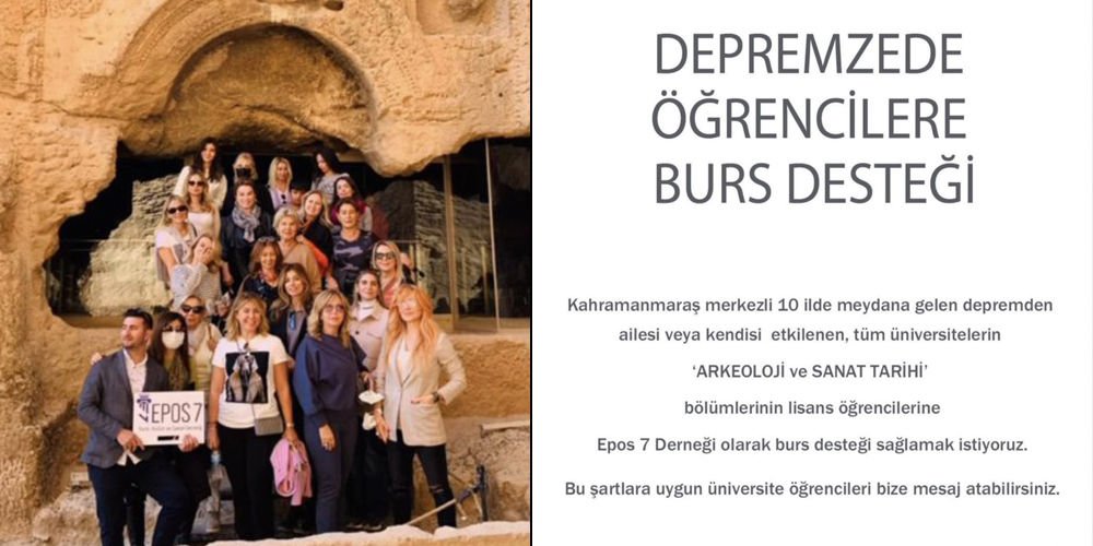 Epos 7'den depremzedelere burs!