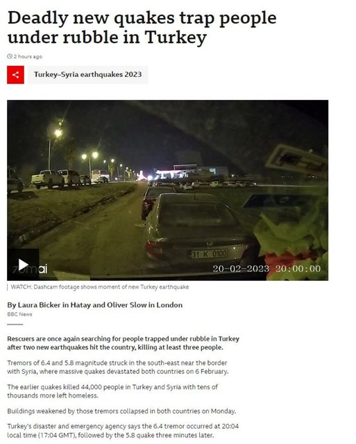 Hatay 3. kez büyük depremle sarsıldı! Dış basında geniş yer buldu! - Son dakika deprem haberleri