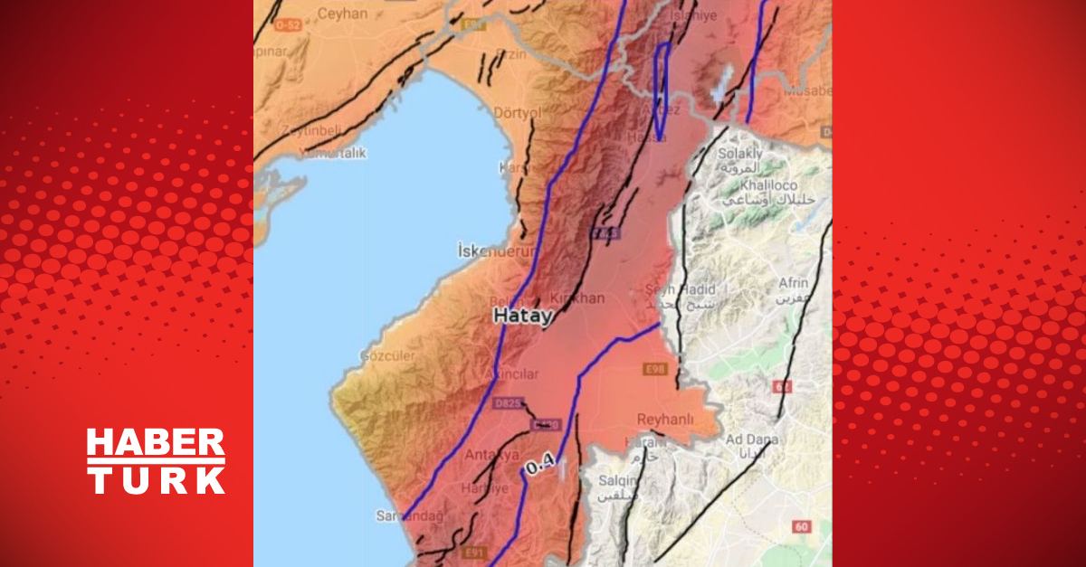 Hatay fay hattı haritası ile risk durumu