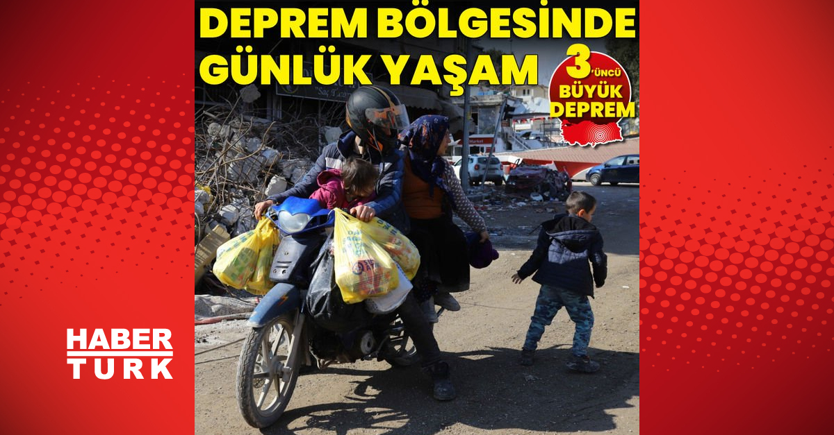 Deprem bölgesinde günlük yaşam