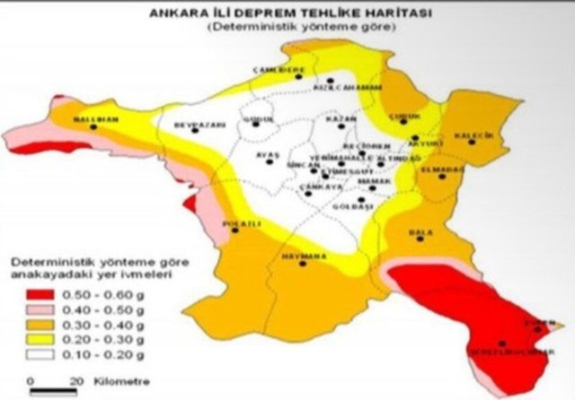 ANKARA DEPREM FAY HATTI RİSK HARİTASI 2023 | Ankara deprem bölgesi mi, deprem riski olan ilçeler hangileri? Ankara fay hattı nerelerden, hangi mahallelerden geçiyor?