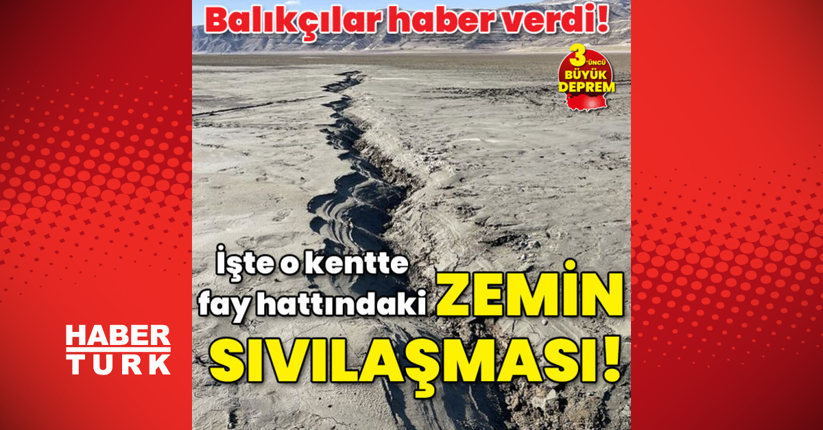 Balıkçılar haber verdi! İşte o kentte, fay hattındaki zemin sıvılaşması!