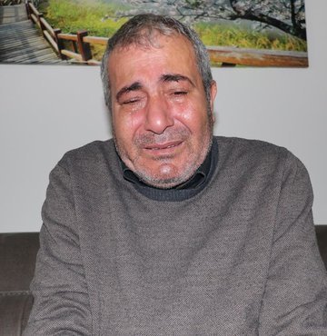 Damadının cenazesine ulaşılan acılı baba Battal Kerzi, kızı Esra İlhan