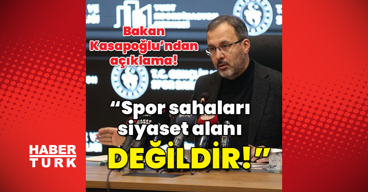 Spor sahaları siyaset alanı değildir!”