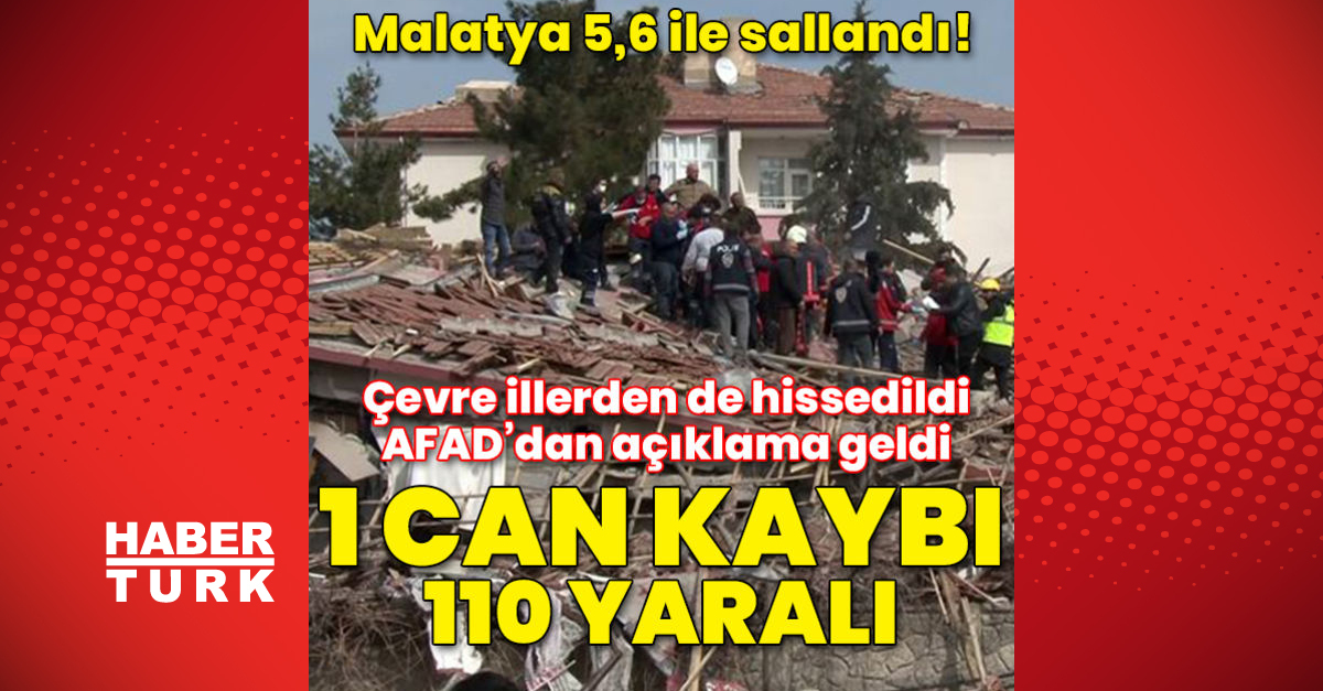 SON DAKİKA DEPREMLER: Malatya’da 5.6 büyüklüğünde deprem