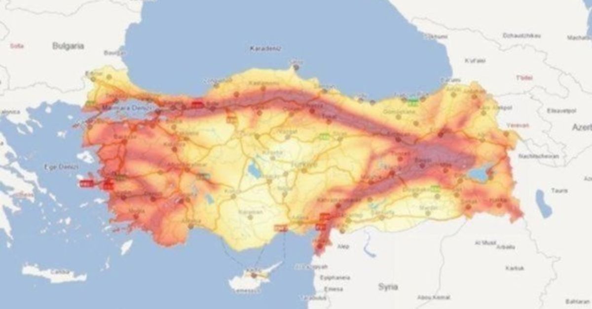 Batı Anadolu Fay Hattı risk haritası